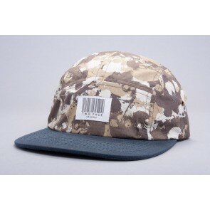 3rd Edition skull camo, deep blue wax peak 5 panel